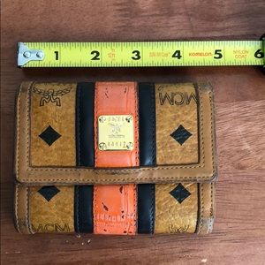 Authentic MCM Cognac Visetos Wallet